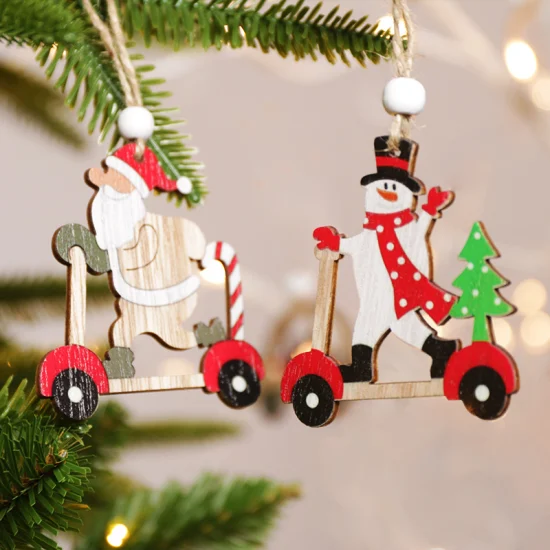 Natale Babbo Natale pupazzo di neve appeso artigianato decorazione pendenti per albero per la casa